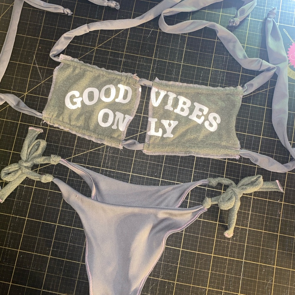 Gray Women's Bikini Set Size Small